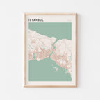 istanbul, turkey map poster - image 1