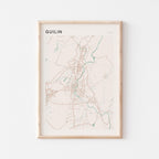 guilin, china map poster - image 1