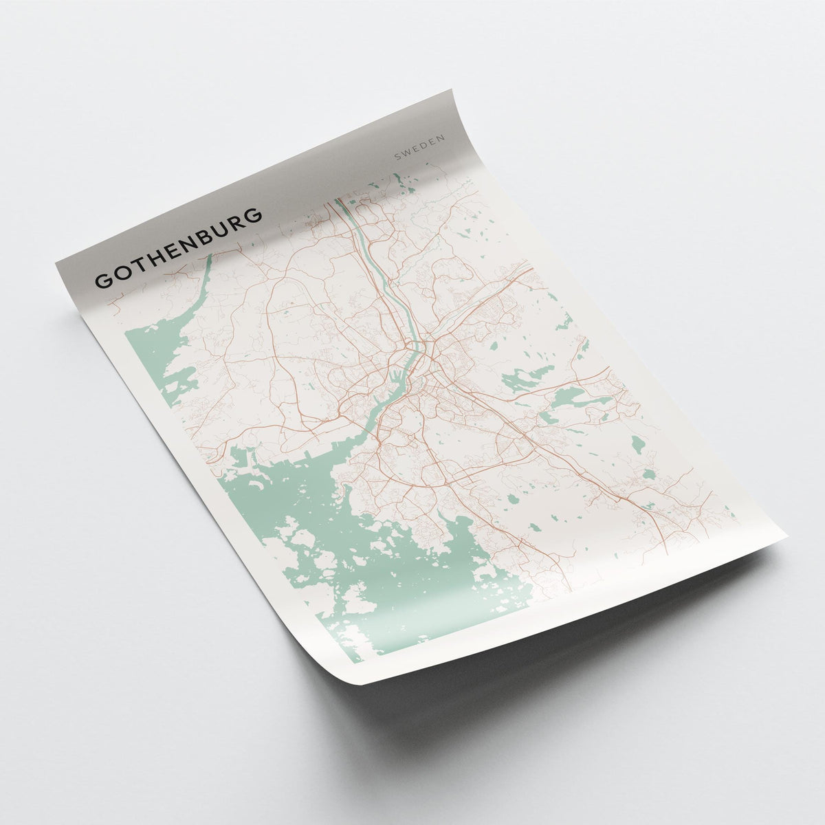 gothenburg sweden map poster - image 4