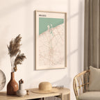bruges belgium map poster - image 2