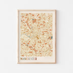 manchester, united kingdom map poster - image 1