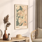 bergen norway map poster - image 2
