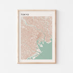 tokyo, japan map poster - image 1
