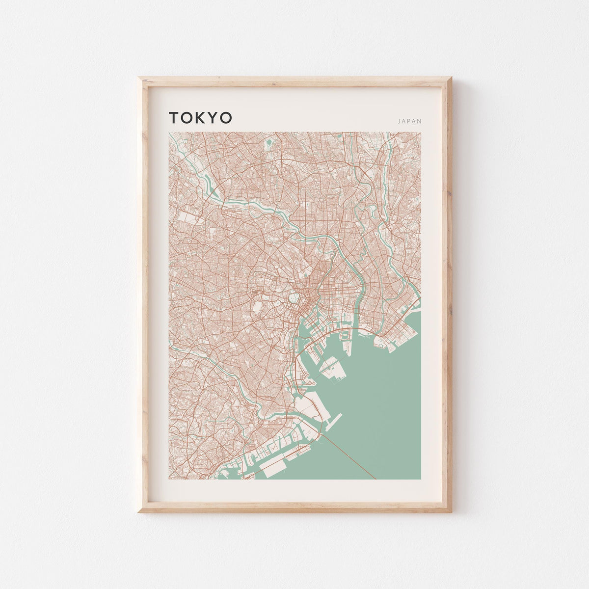 tokyo, japan map poster - image 1