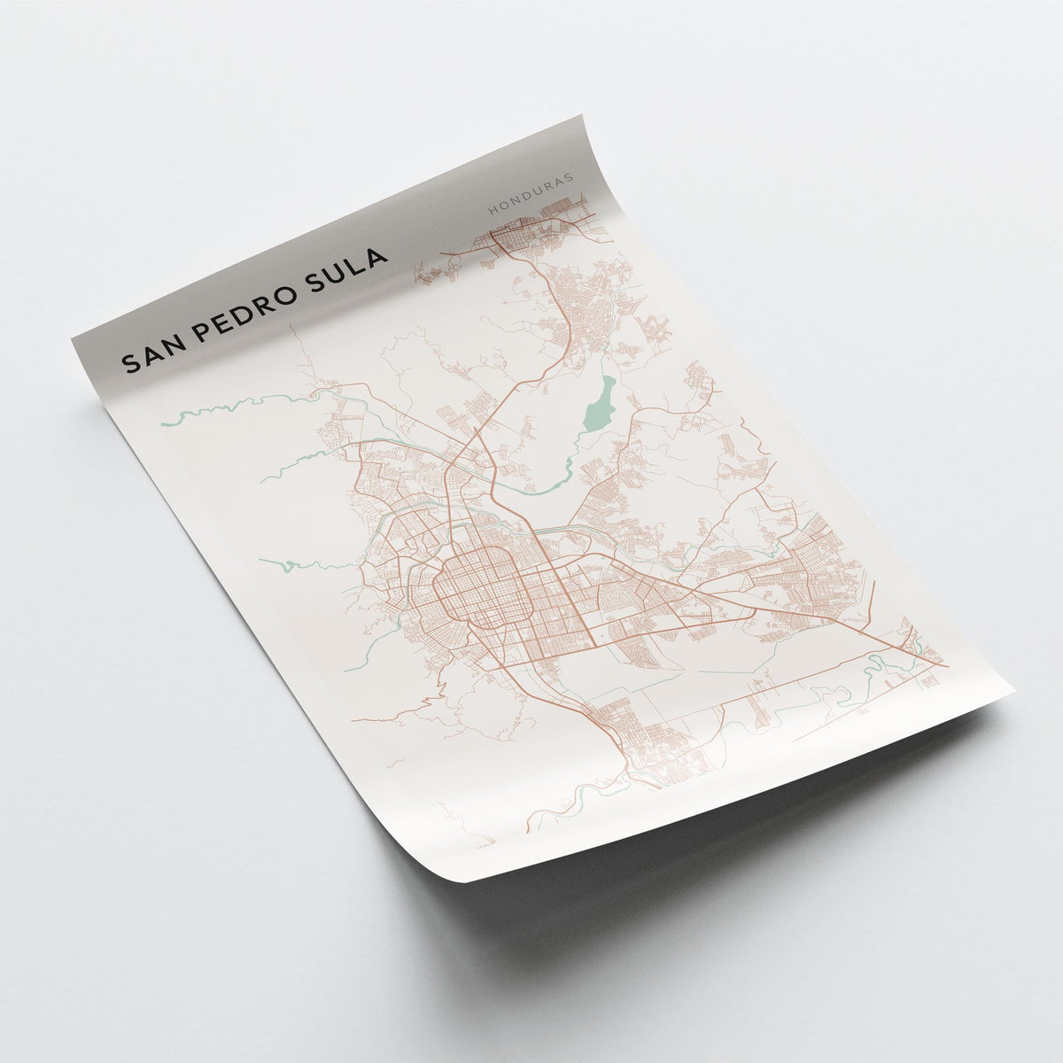 san pedro sula, honduras map poster - image 4