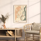yakutsk russia map poster - image 3