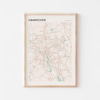 hannover germany map poster - image 1