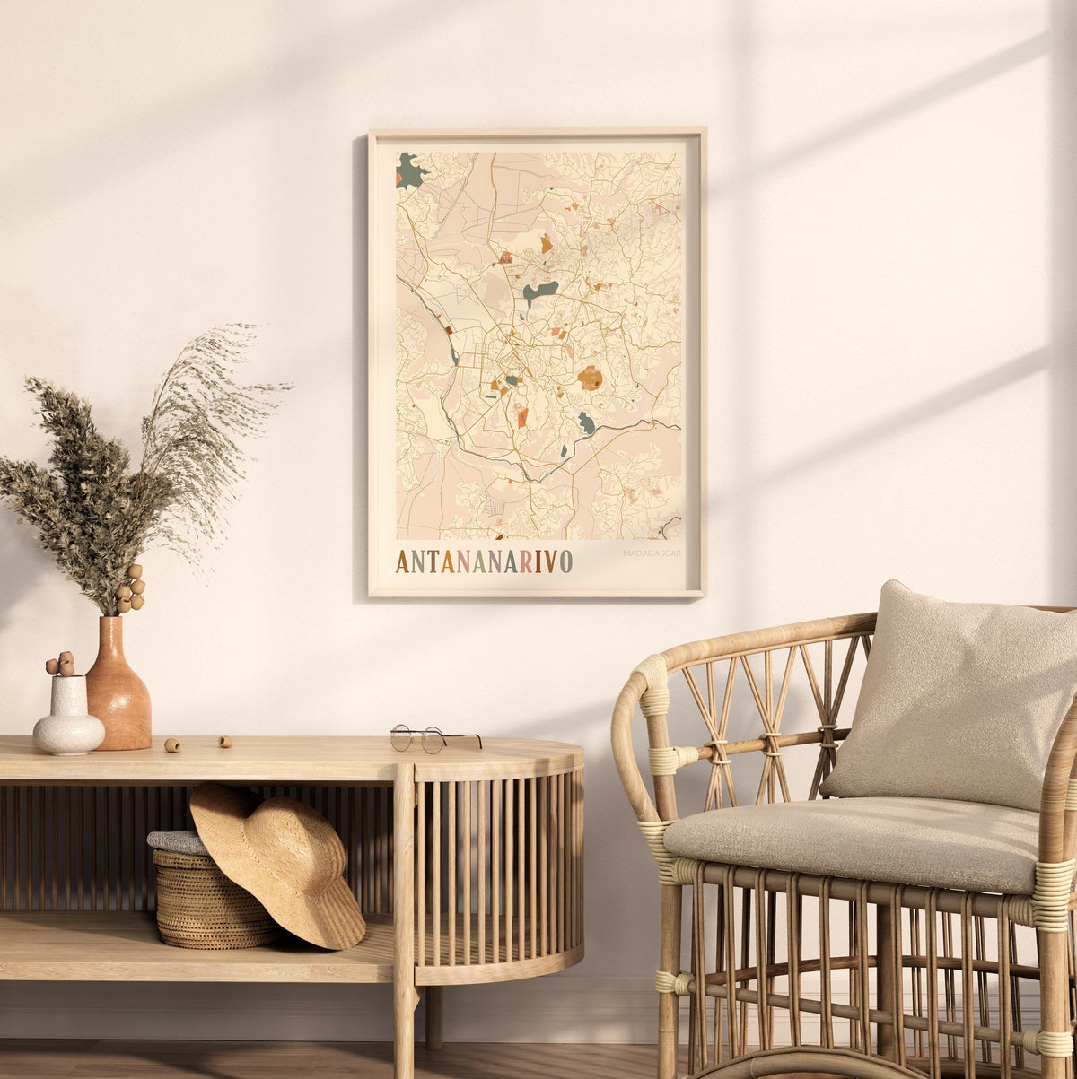 antananarivo, madagascar map poster - image 4