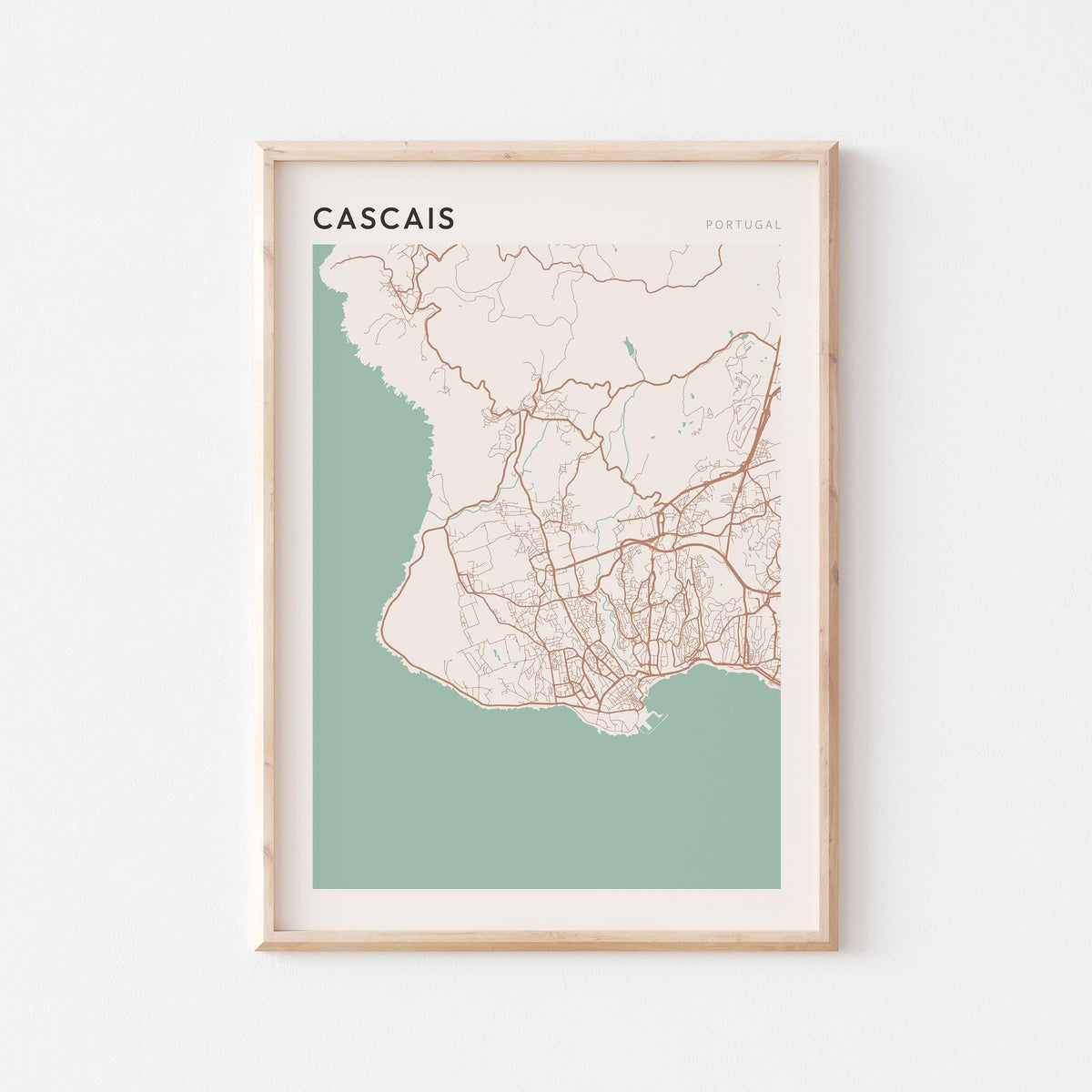 cascais portugal map poster - image 1