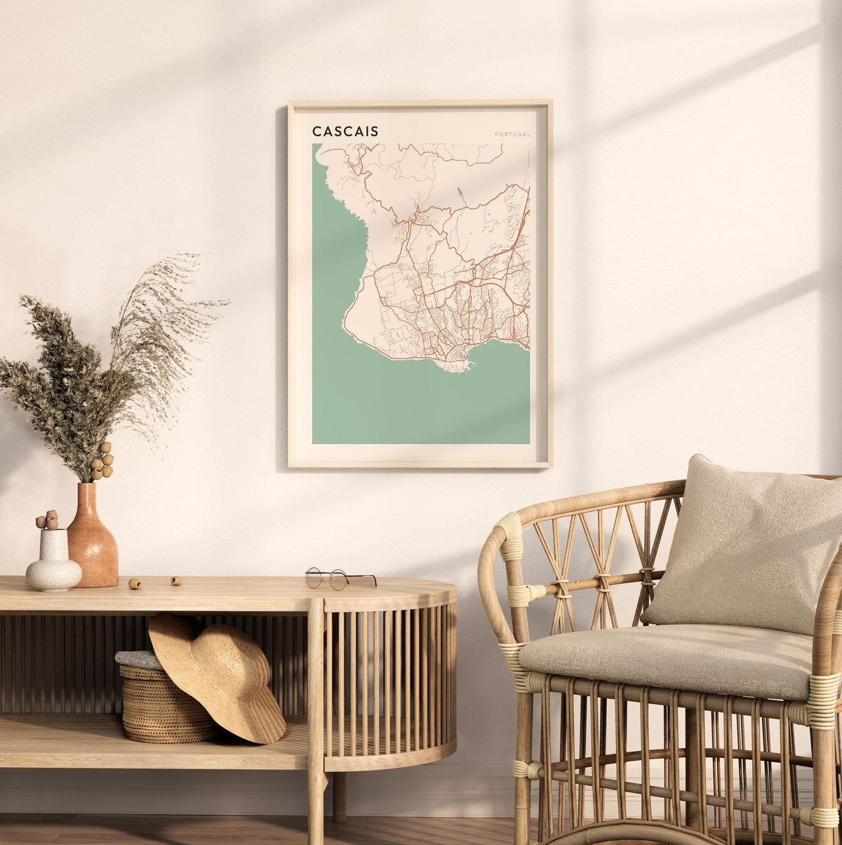 cascais portugal map poster - image 3