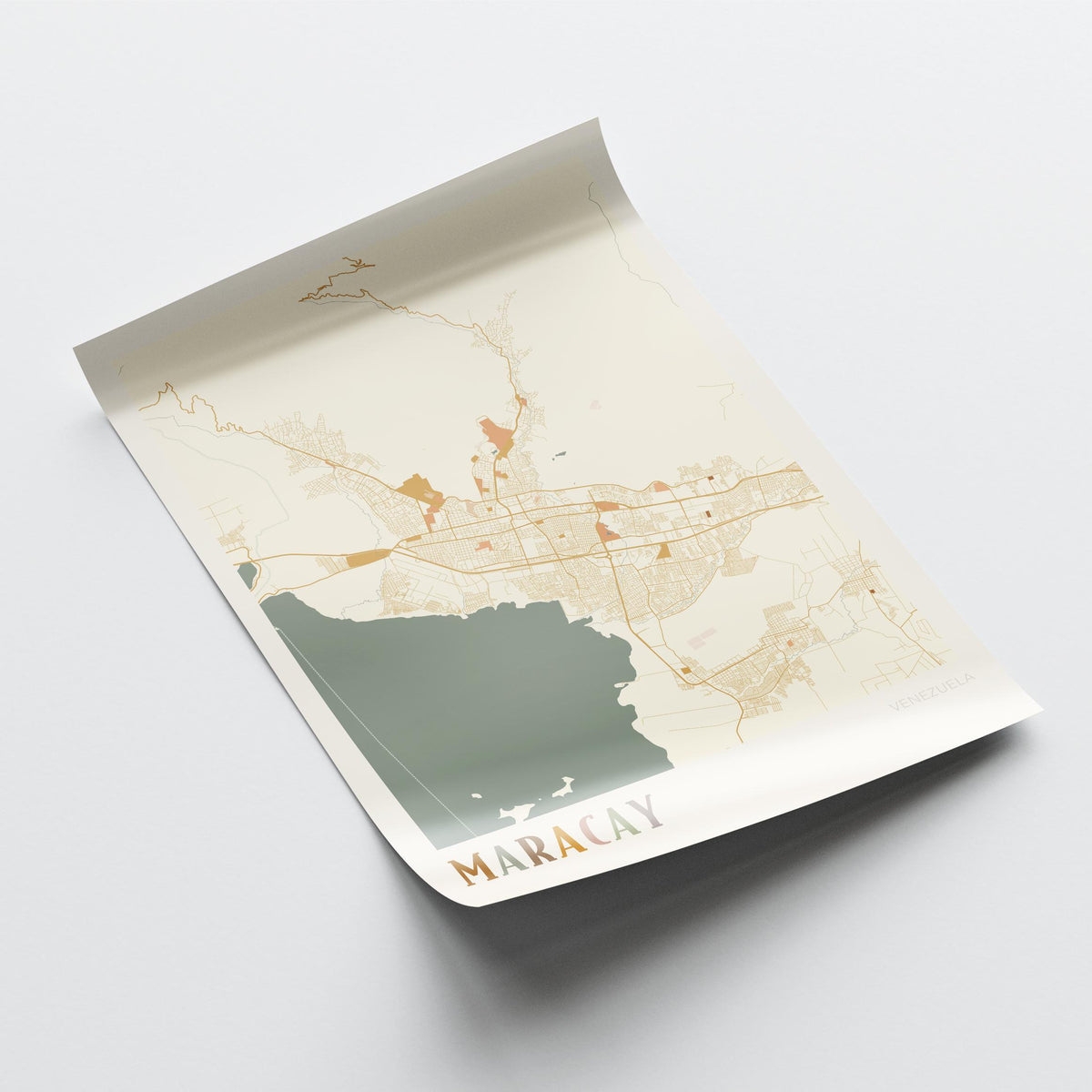 maracay, venezuela map poster - image 4