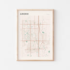 airdrie, alberta map poster - image 1