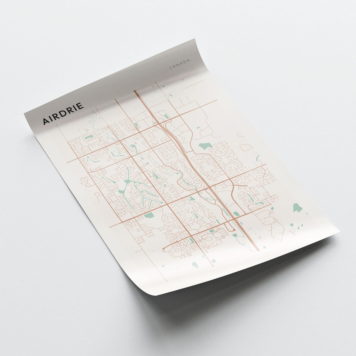 airdrie, alberta map poster - image 3
