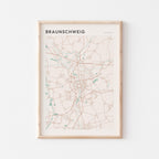 braunschweig germany map poster - image 1