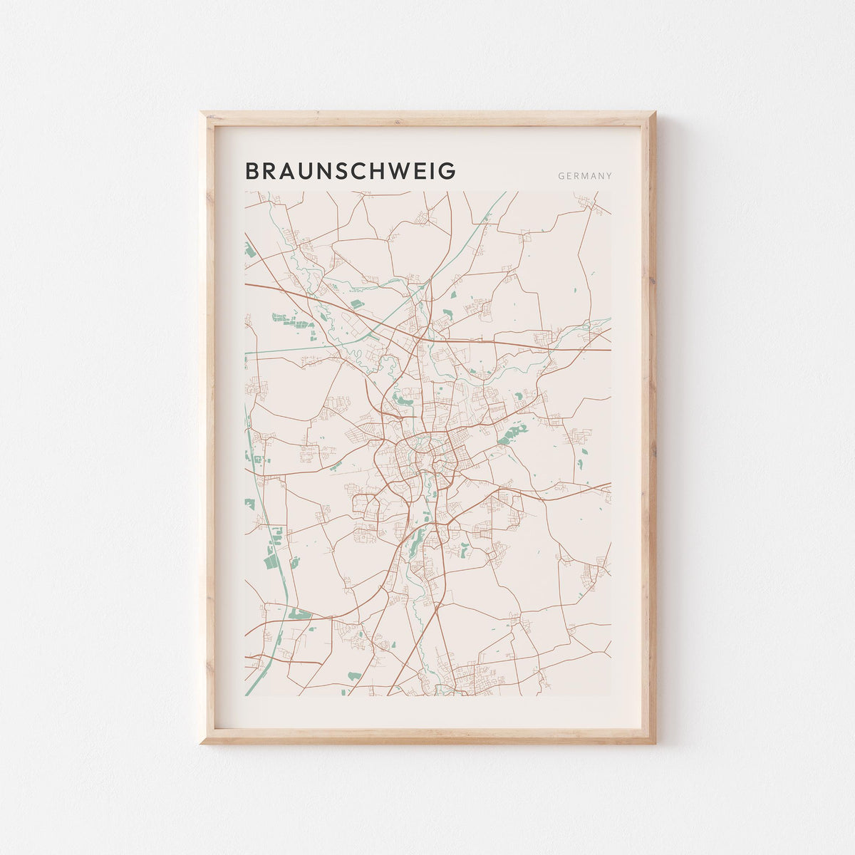 braunschweig germany map poster - image 1