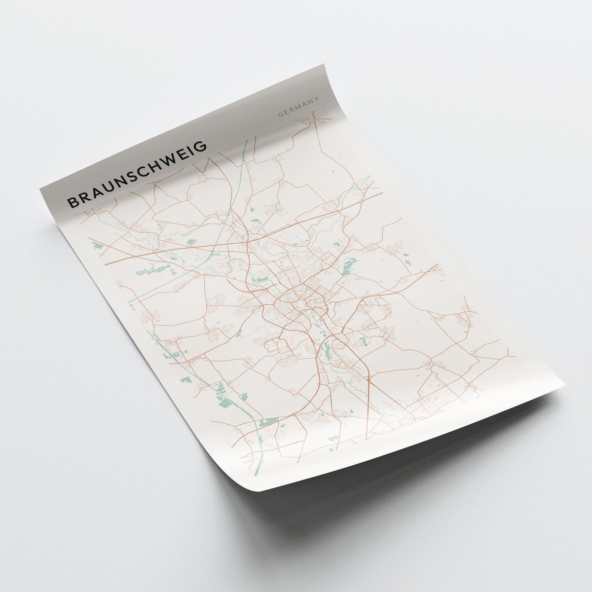braunschweig germany map poster - image 4