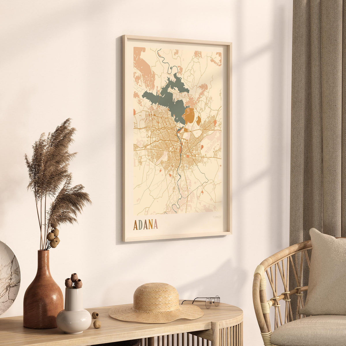 adana, turkey map poster - image 2