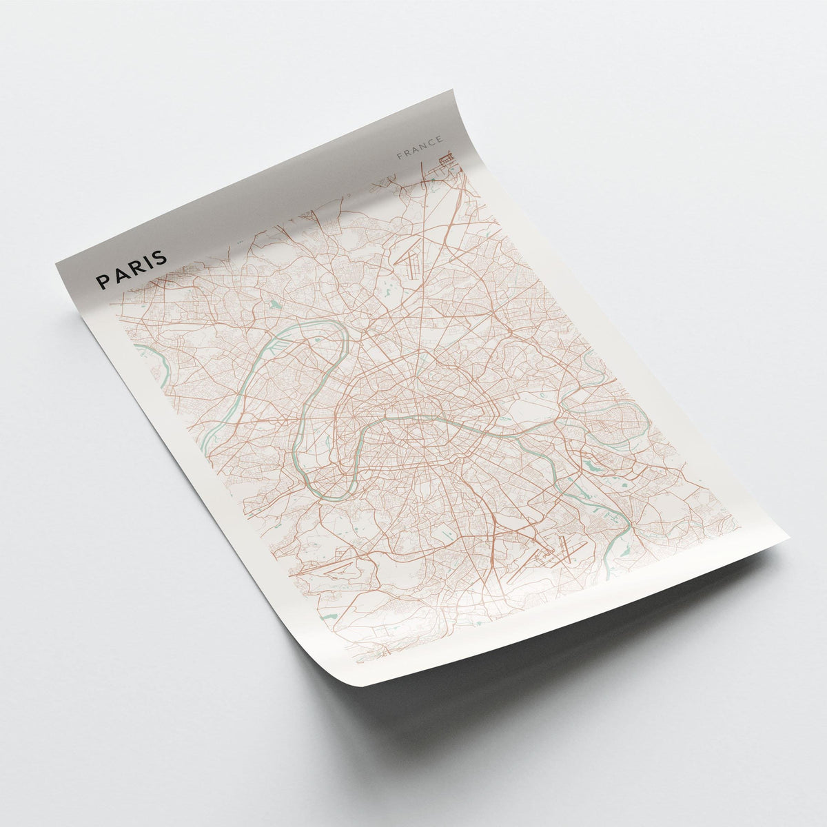 paris france map poster - image 3