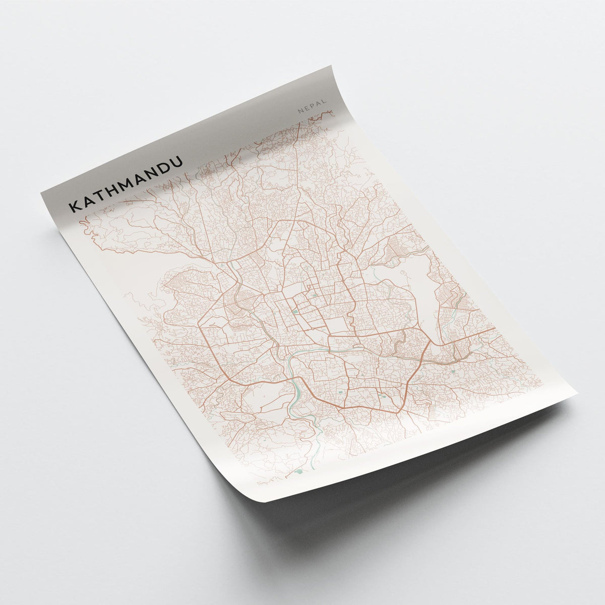 kathmandu, nepal map poster - image 4