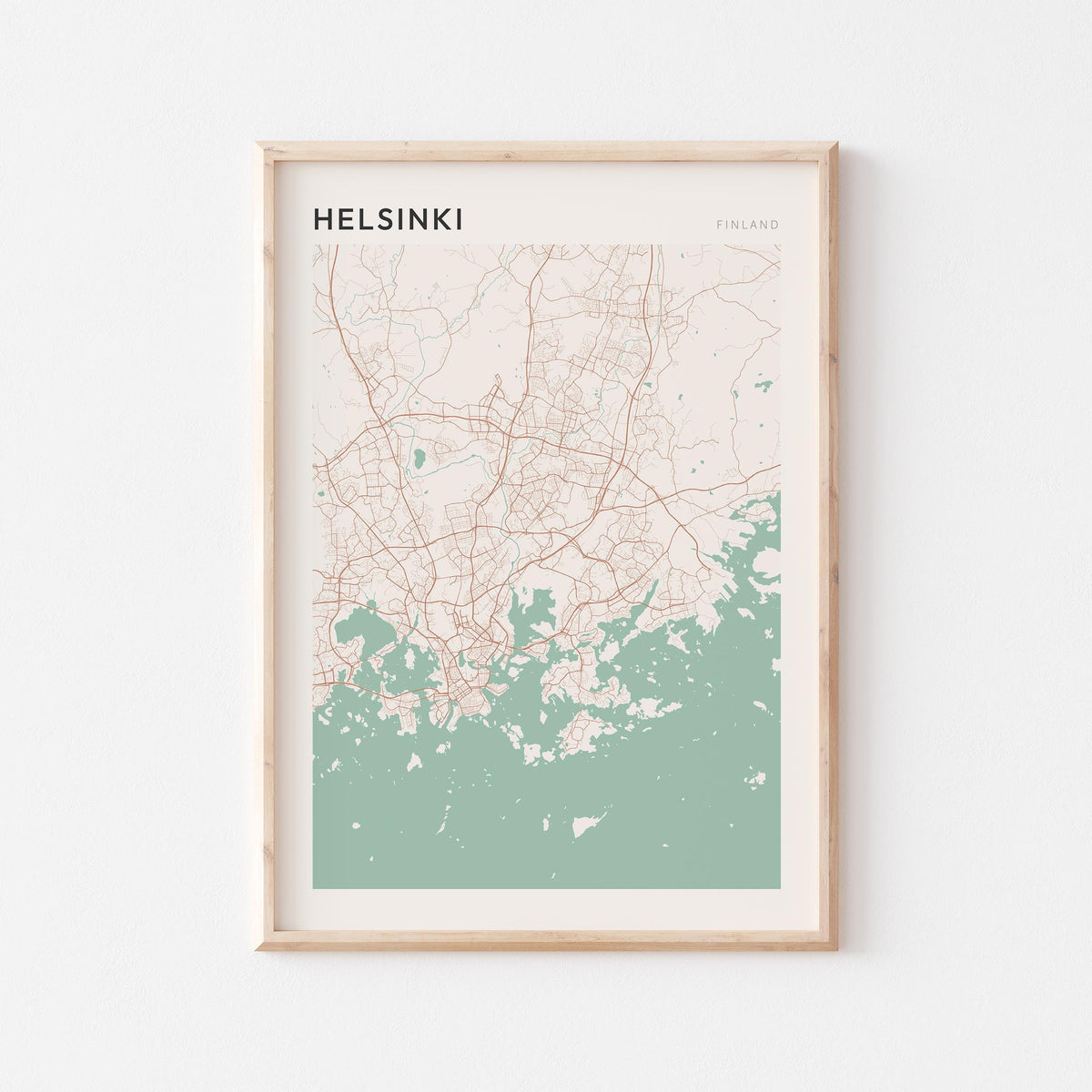 helsinki finland map poster - image 1