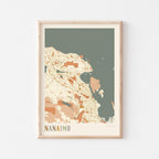nanaimo, british columbia map poster - image 1
