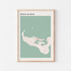 nukualofa, tonga map poster - image 1
