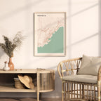 monaco monaco map poster - image 3