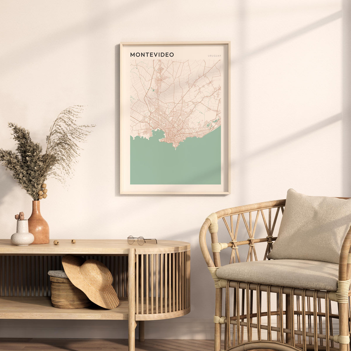 montevideo, uruguay map poster - image 3