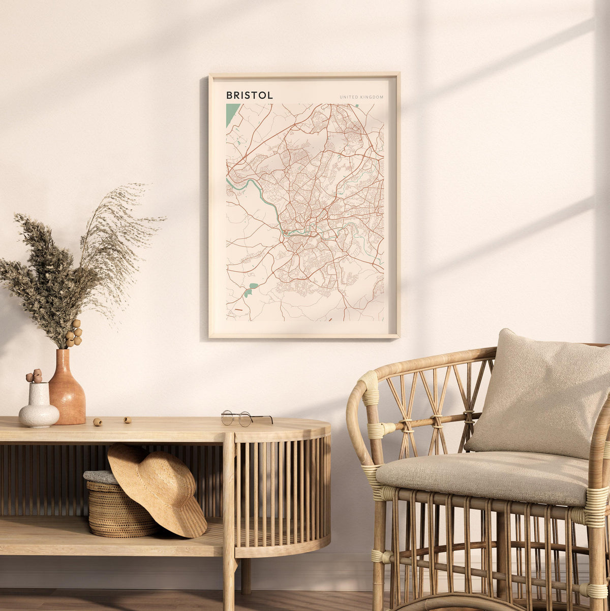 bristol, united kingdom map poster - image 3