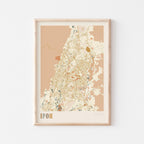 ipoh, malaysia map poster - image 1