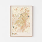bogota, colombia map poster - image 1