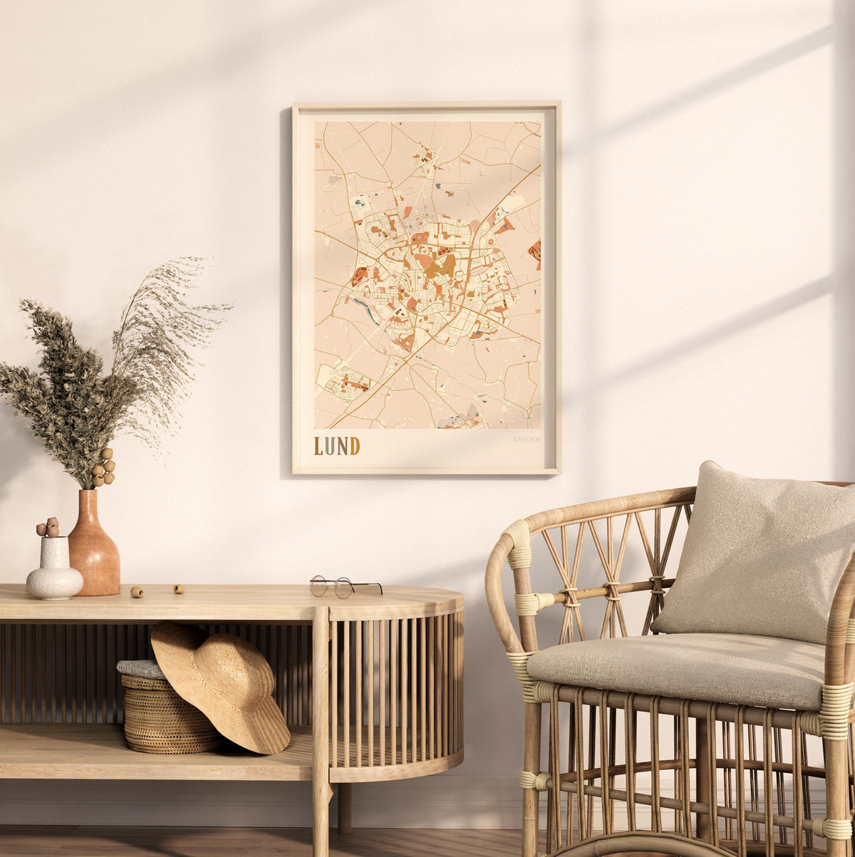 lund sweden map poster - image 3
