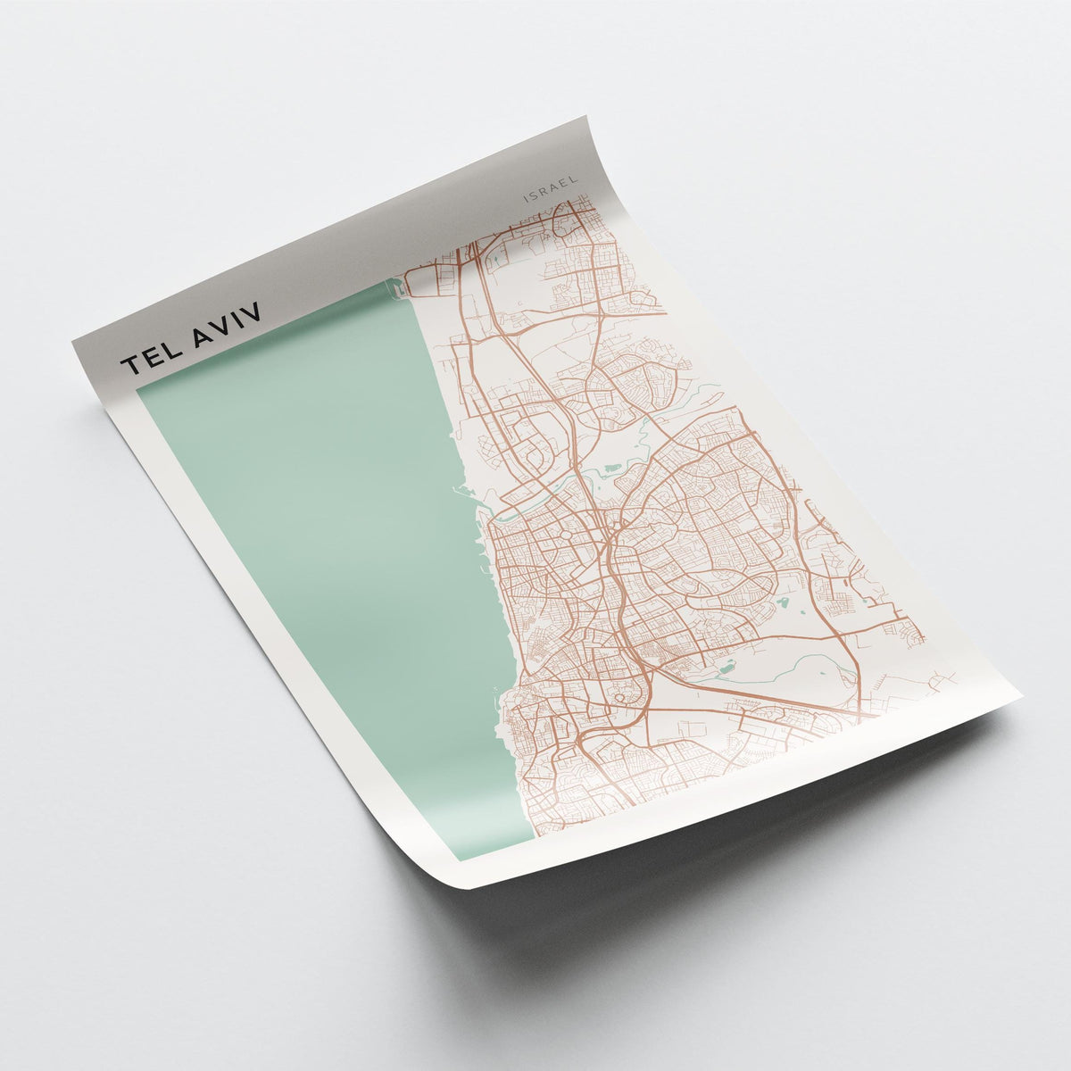 tel aviv, israel map poster - image 4
