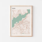 vigo spain map poster - image 1
