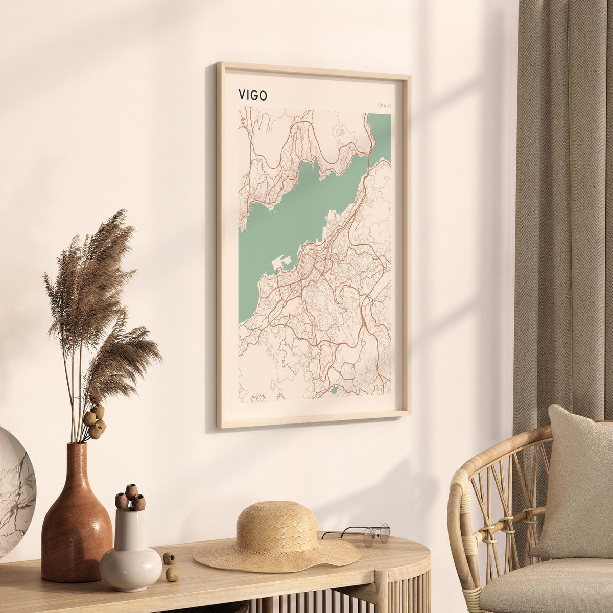 vigo spain map poster - image 2