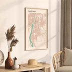 khartoum, sudan map poster - image 2