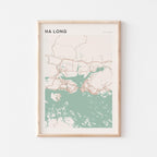 ha long, vietnam map poster - image 1