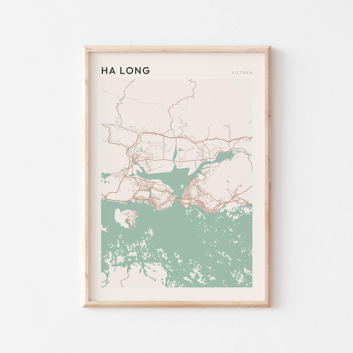 ha long, vietnam map poster - image 1