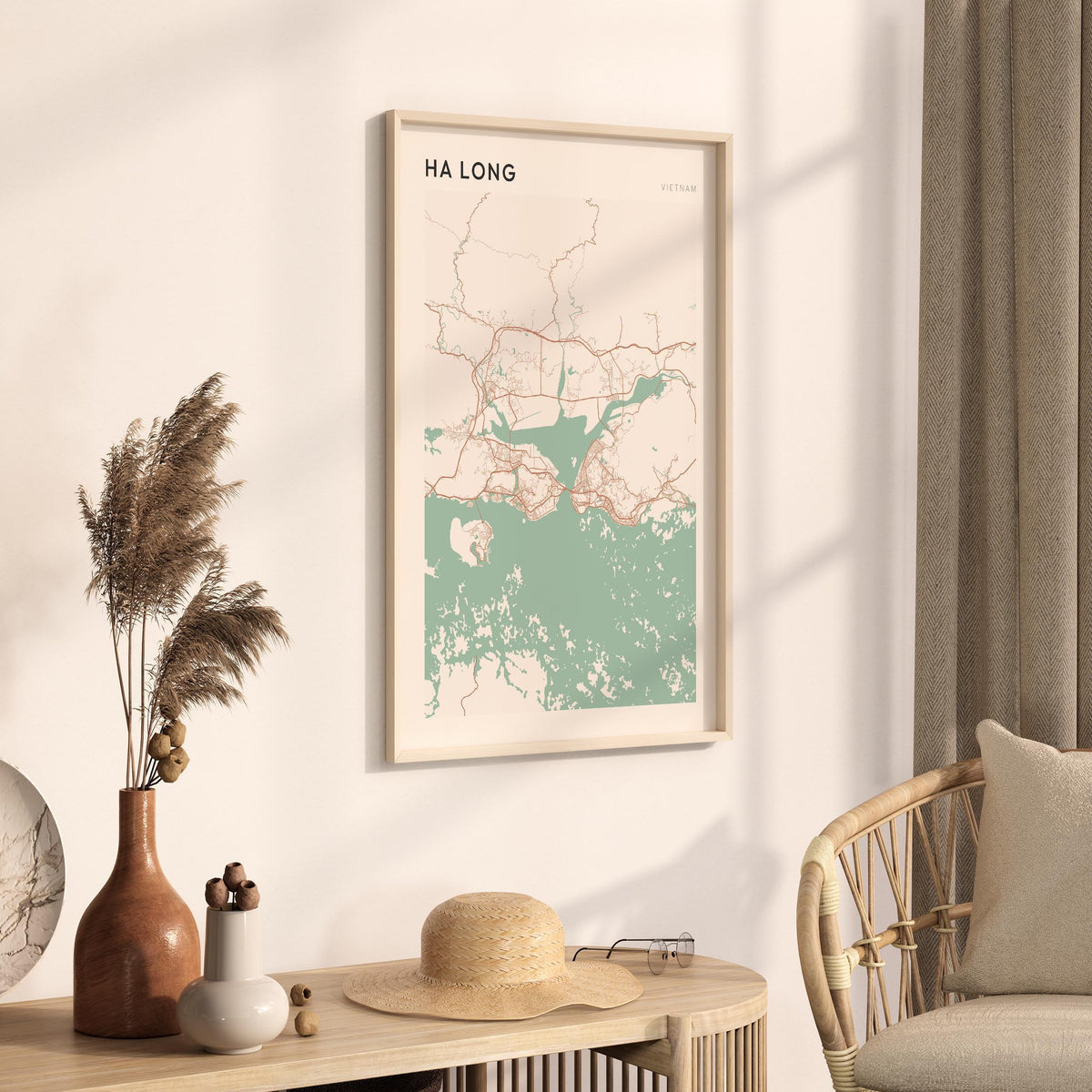 ha long, vietnam map poster - image 2