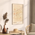 krakow poland map poster - image 2