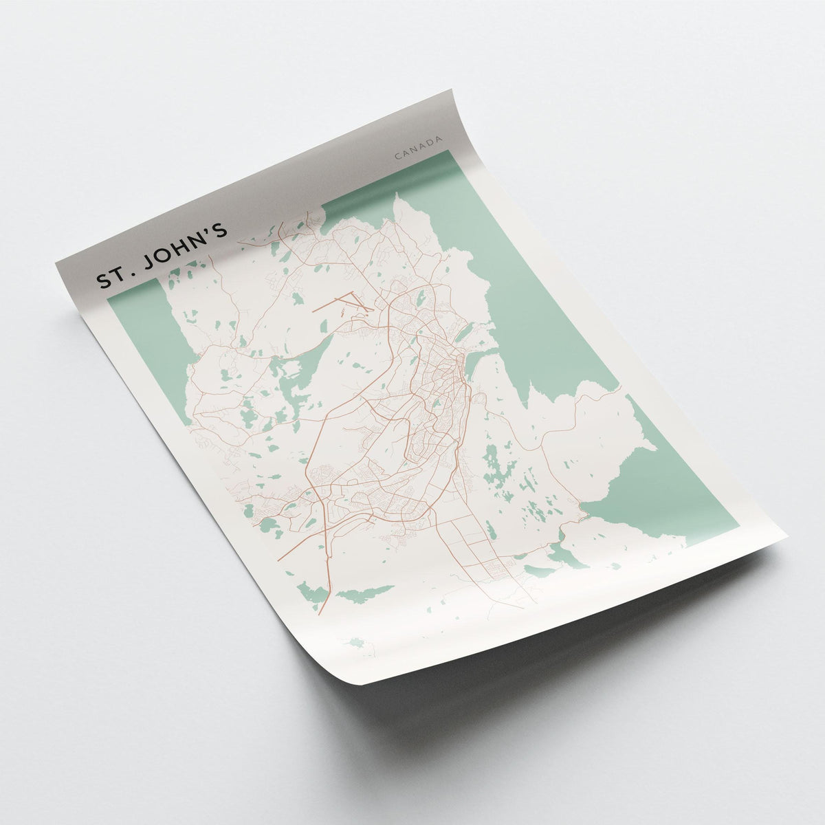 st. john's, newfoundland and labrador map poster - image 3