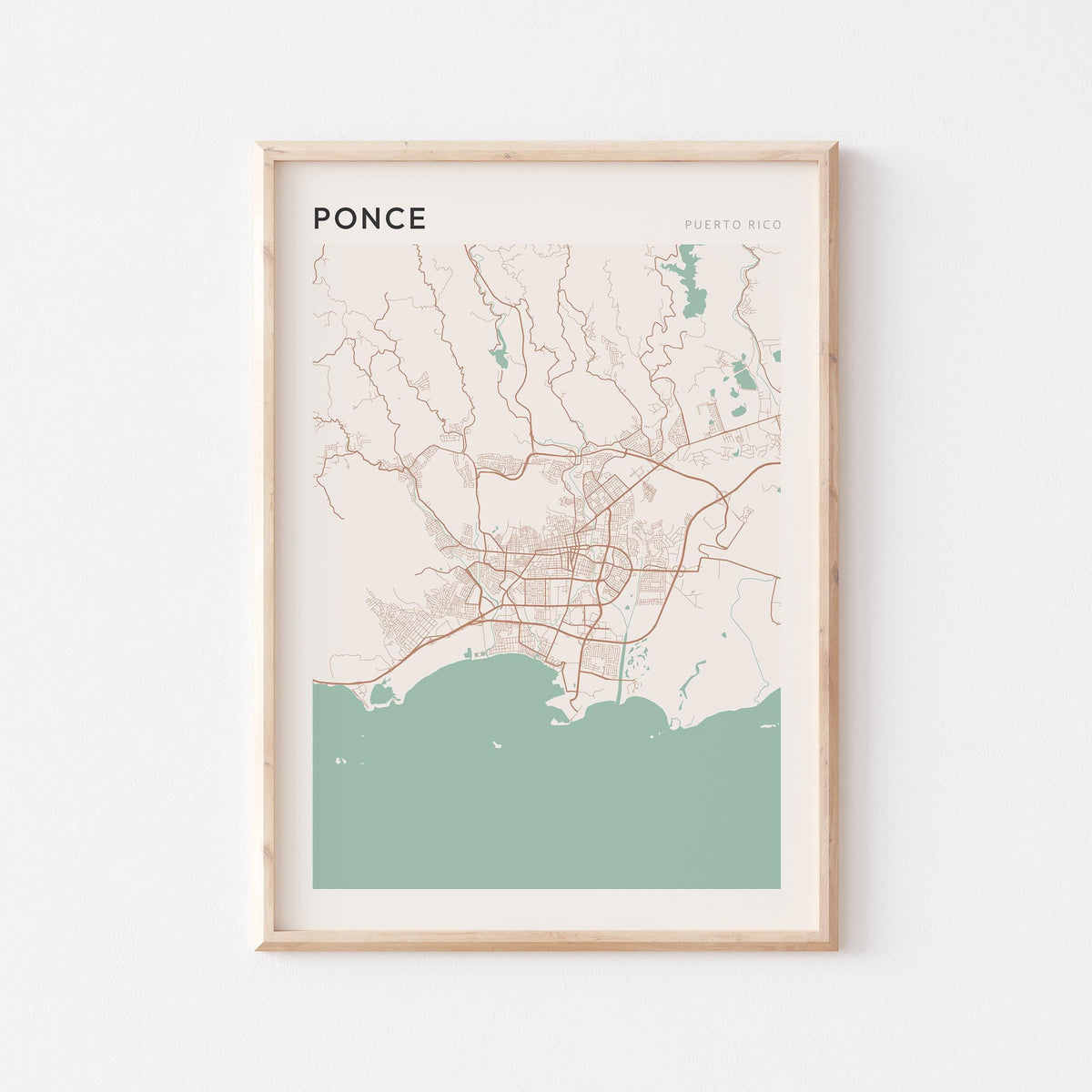ponce, puerto rico map poster - image 1