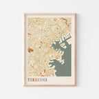 yokohama, japan map poster - image 1