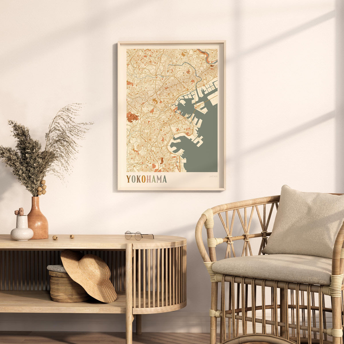 yokohama, japan map poster - image 3