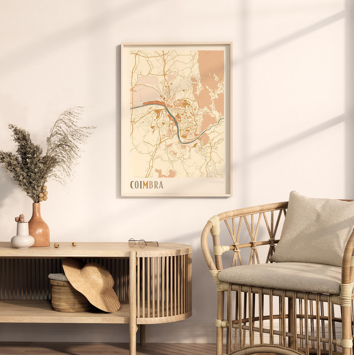 coimbra portugal map poster - image 3