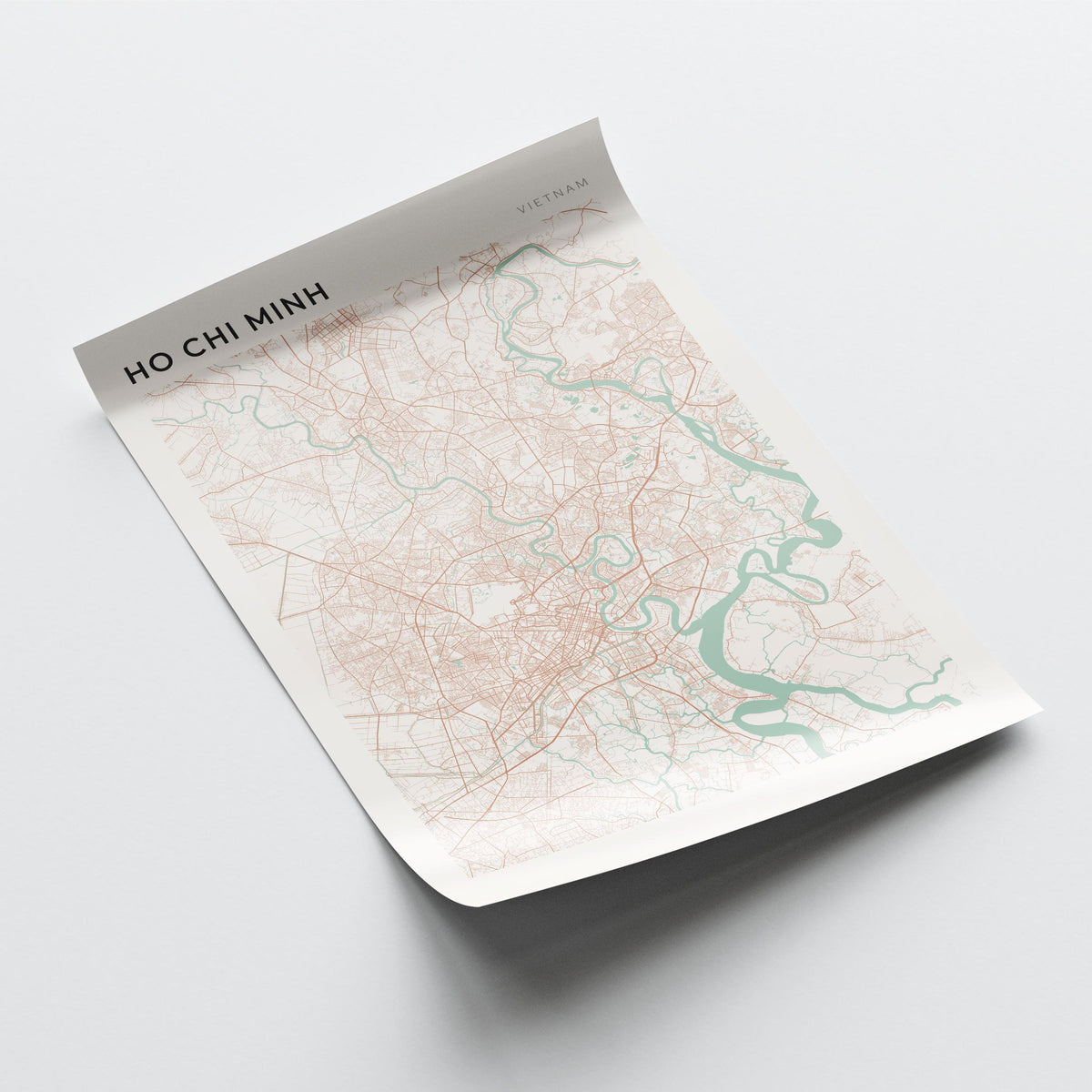 ho chi minh, vietnam map poster - image 4