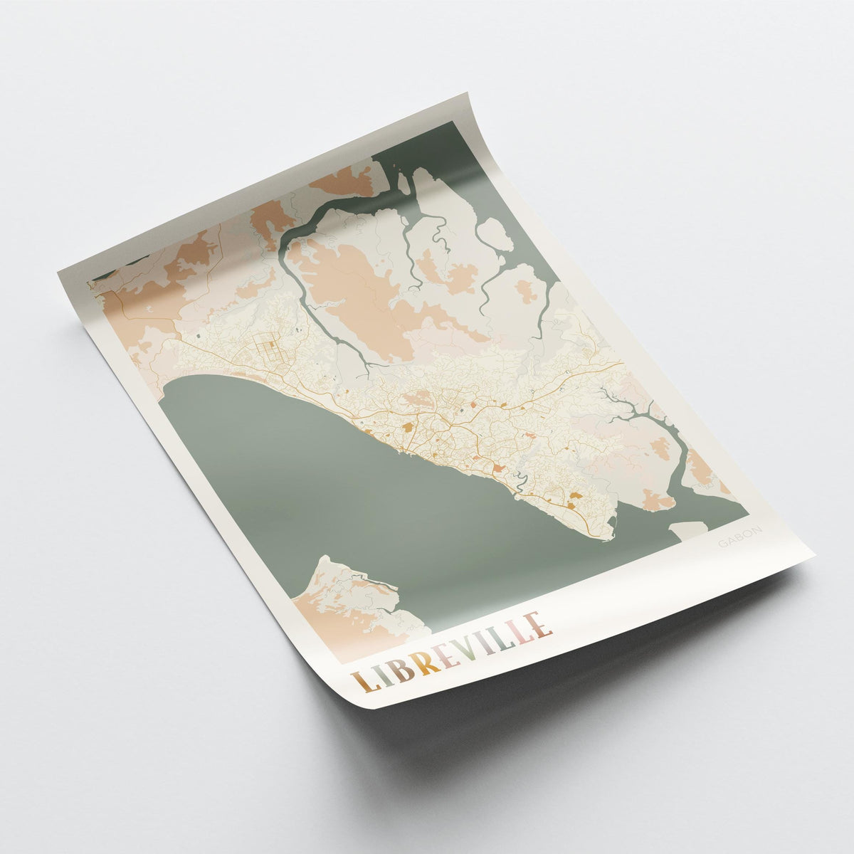 libreville, gabon map poster - image 4