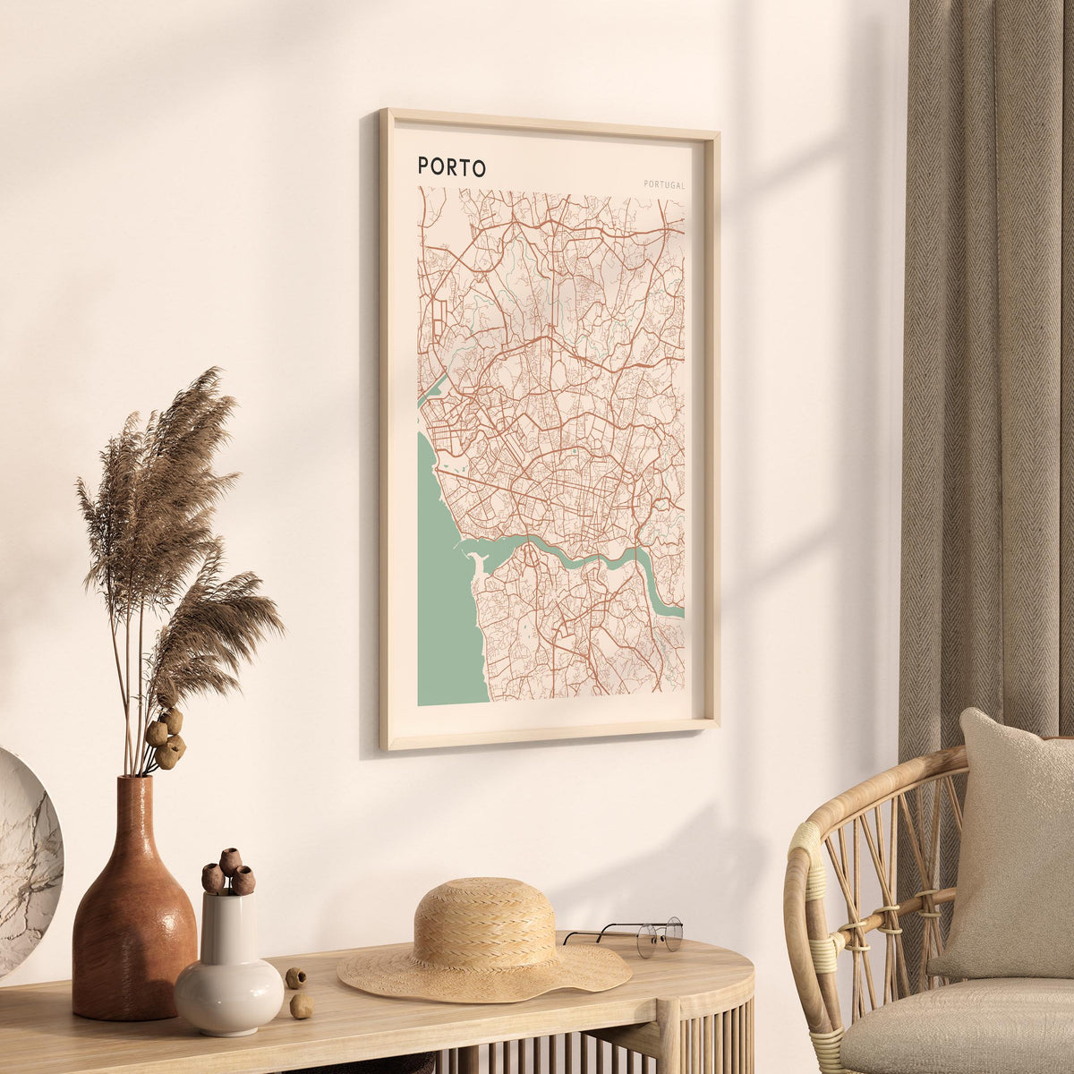 porto portugal map poster - image 2