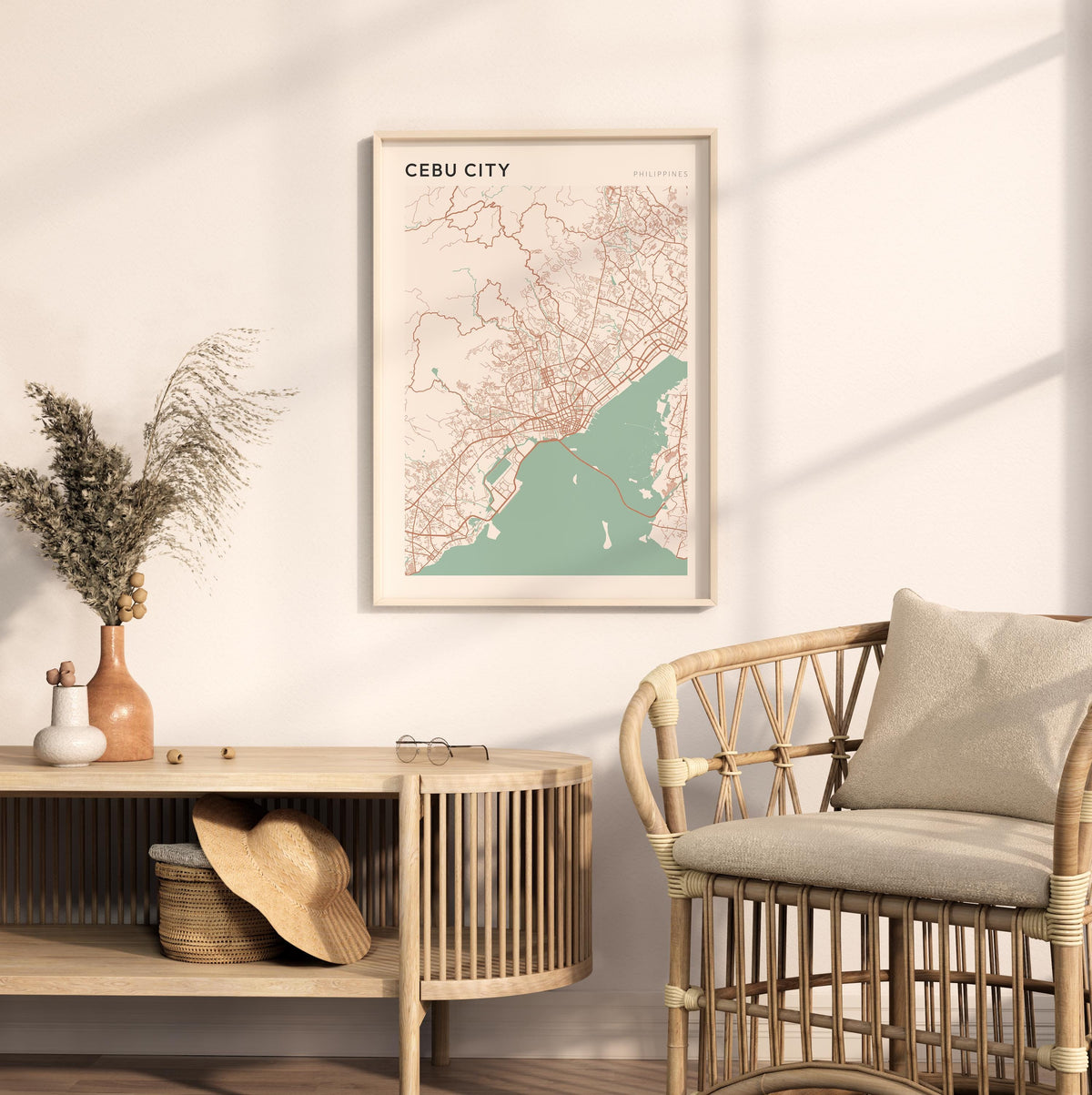 cebu, philippines map poster - image 3