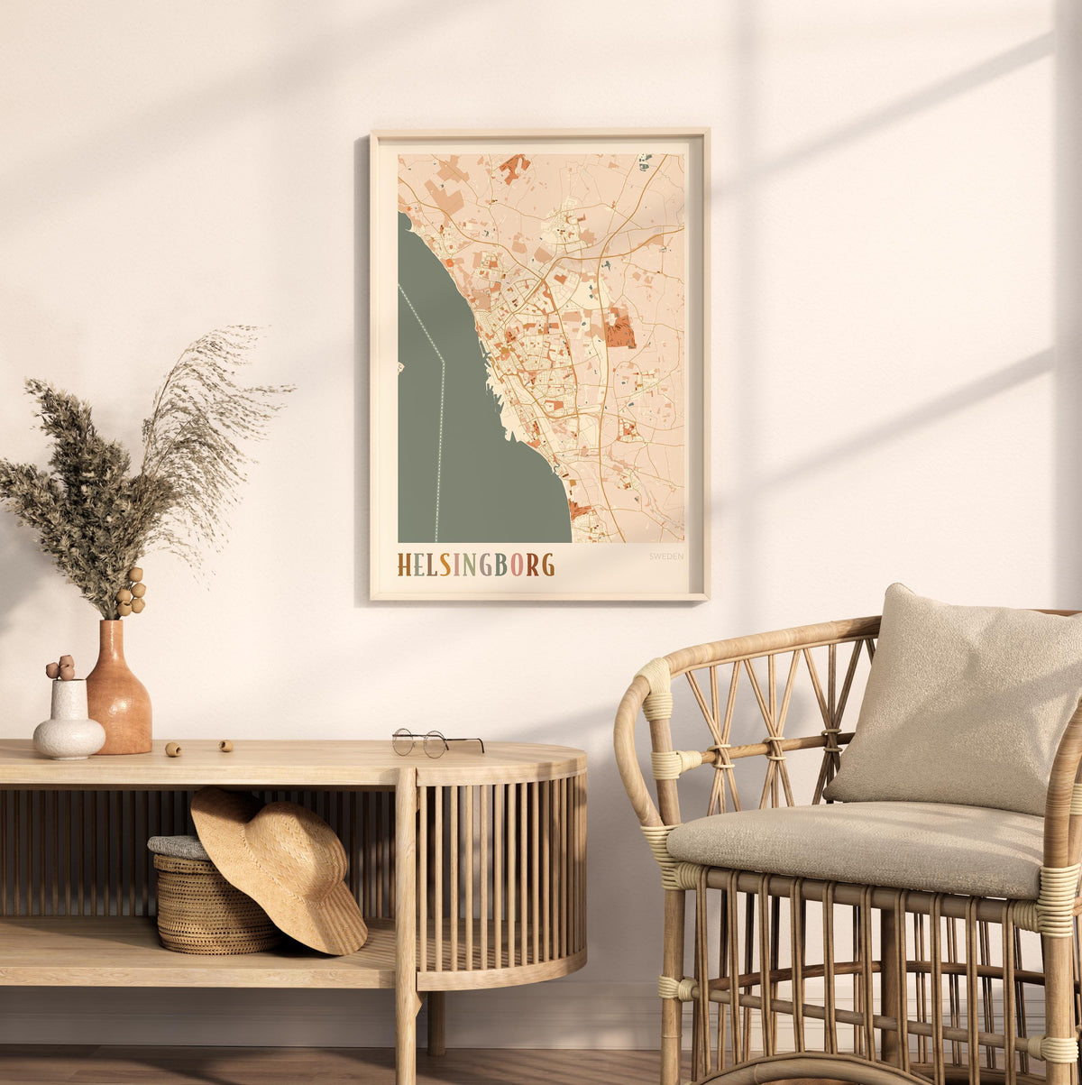 helsingborg sweden map poster - image 4